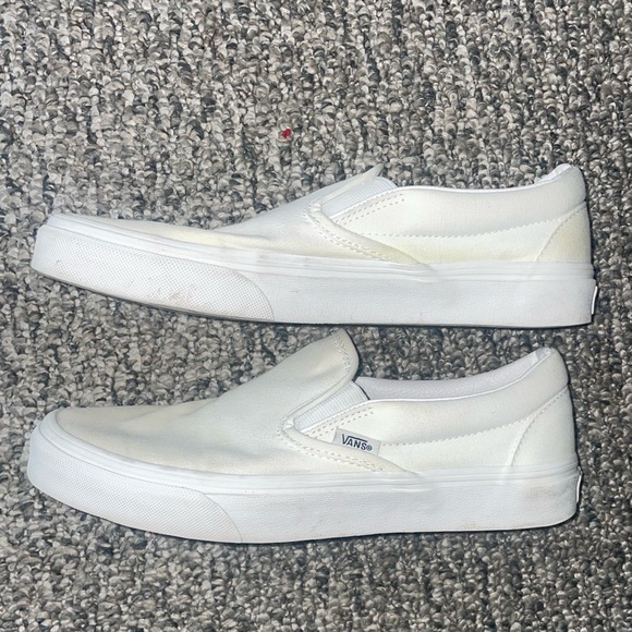 White Slip-On Vans, Men’s 8, Women’s 9.5 - Picture 6 of 7